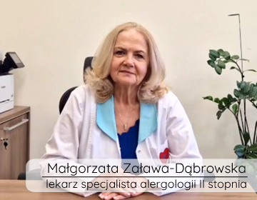 Lekarz alergolog Małgorzata Zaława-Dąbrowska.